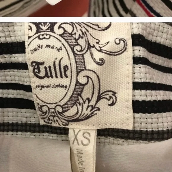 Vintage Tulle Jacket 15” p to p NWT $90 retail - Picture 5 of 8